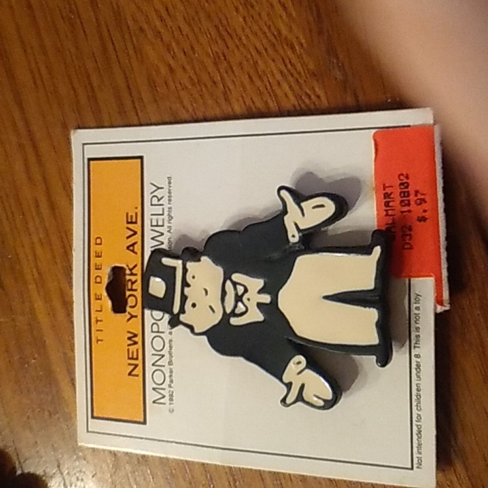 Vintage Monopoly Jewelry. Monopoly man